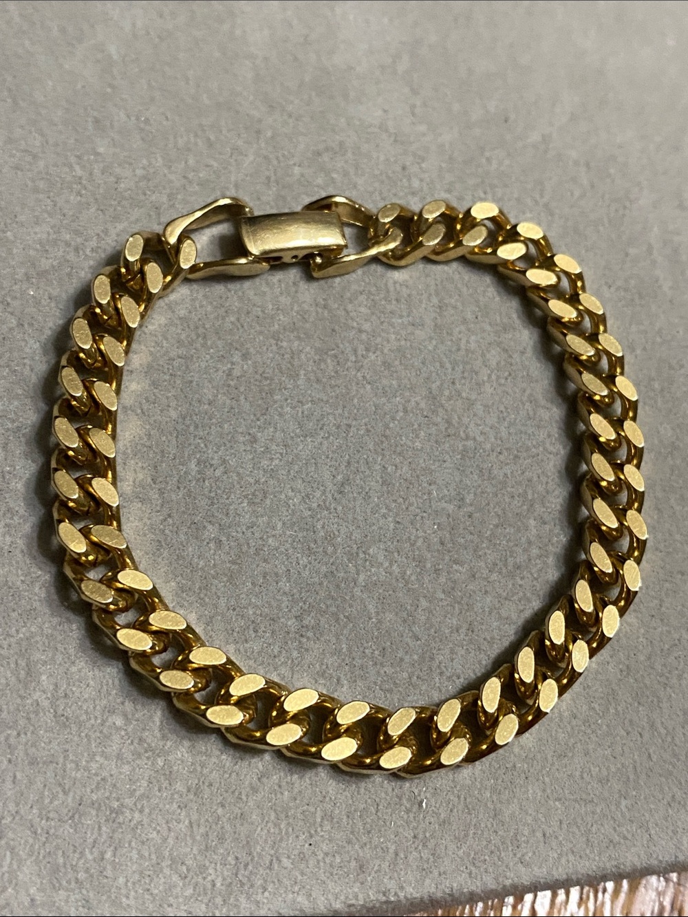 Gold-Tone Curb Chain Bracelet